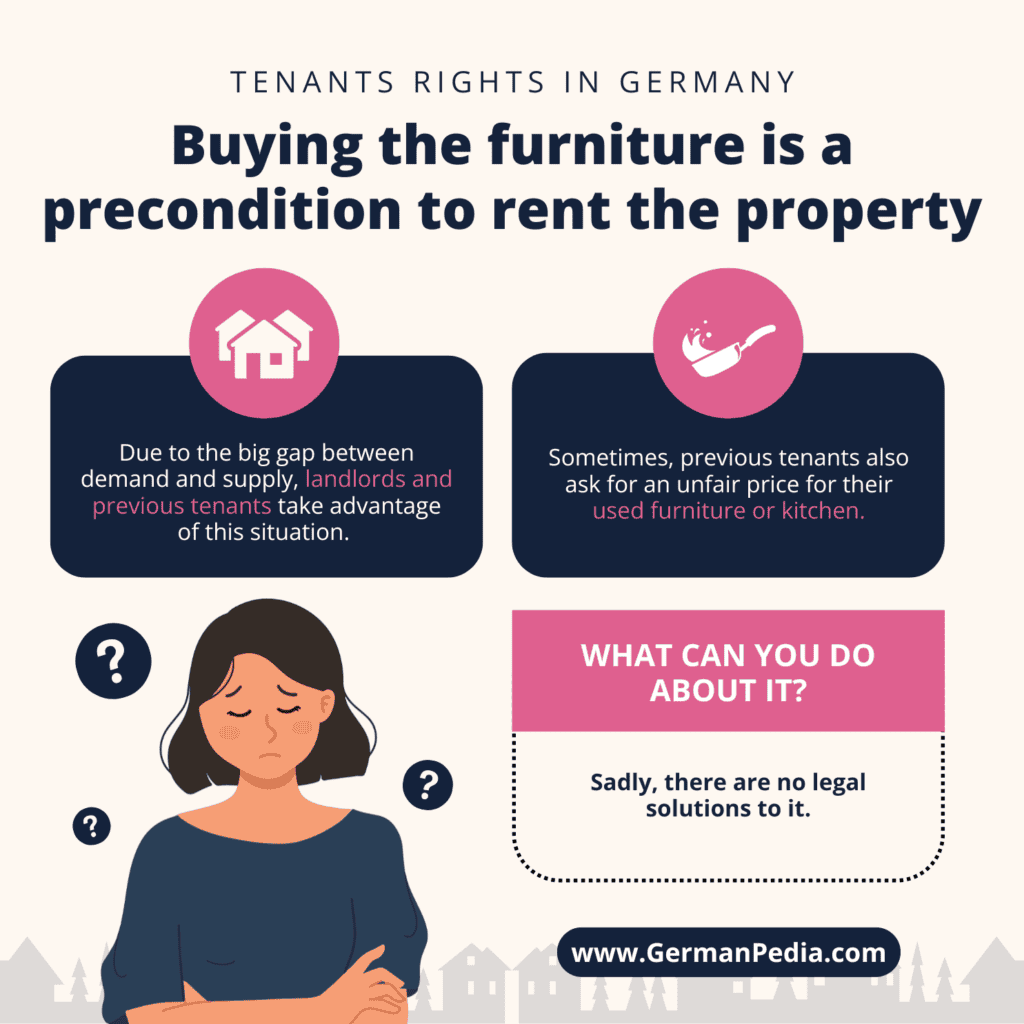 4. Buying the furniture is a precondition to rent the property