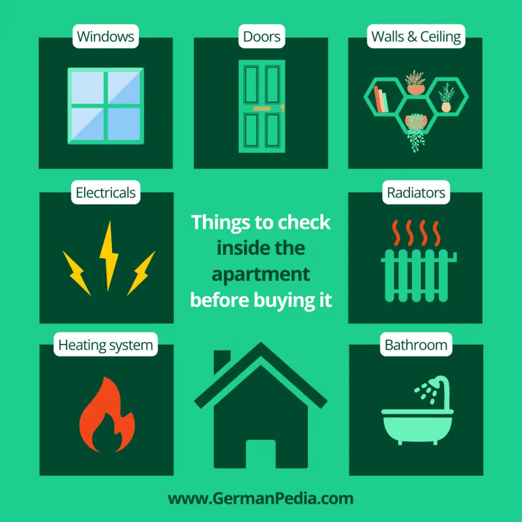 Things to check inside the property building in Germany before buying