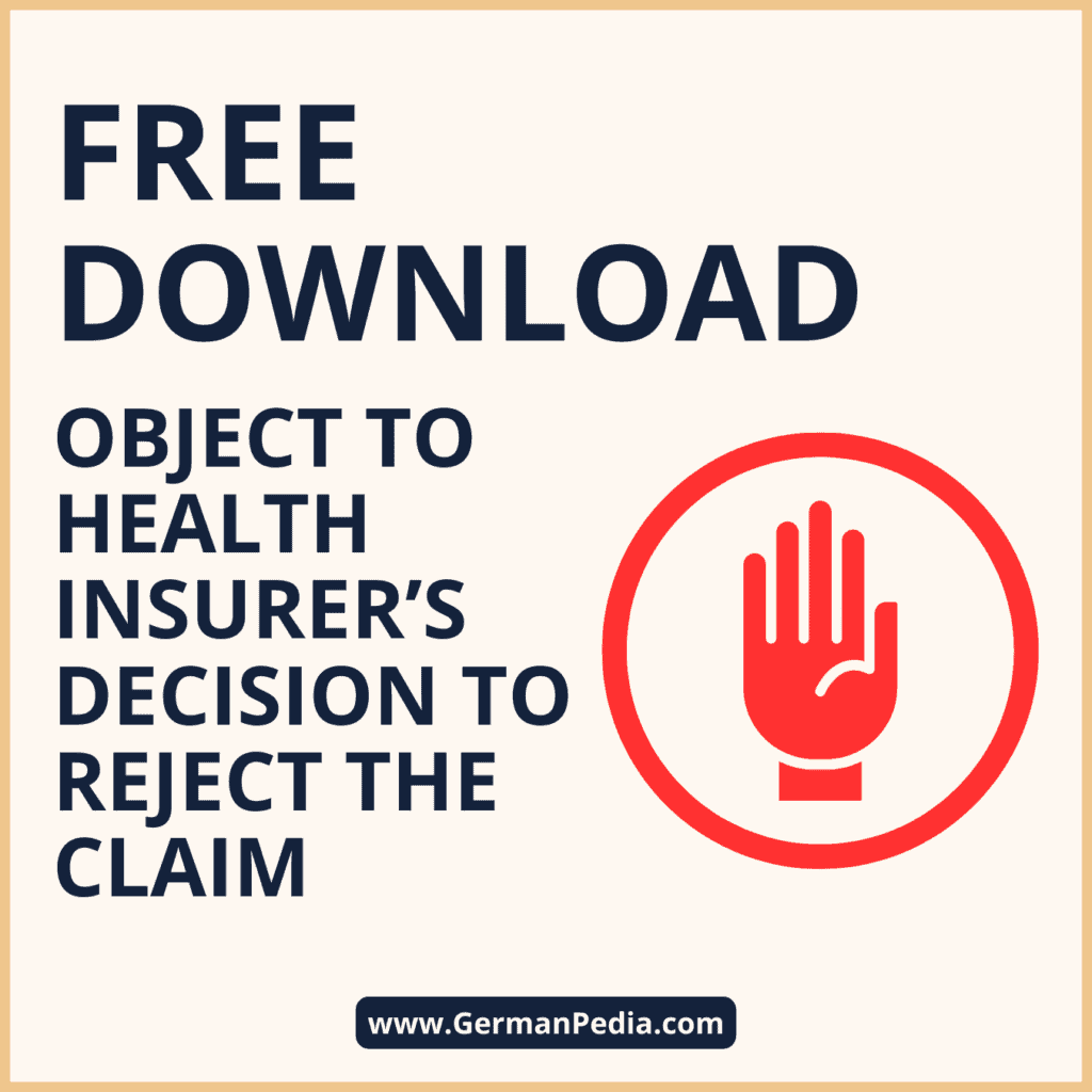 health insurance objection letter