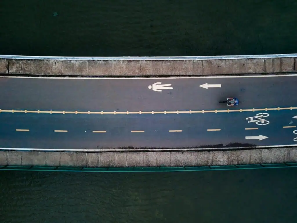 Don't make the mistake of walking on the cycle lane in Germany