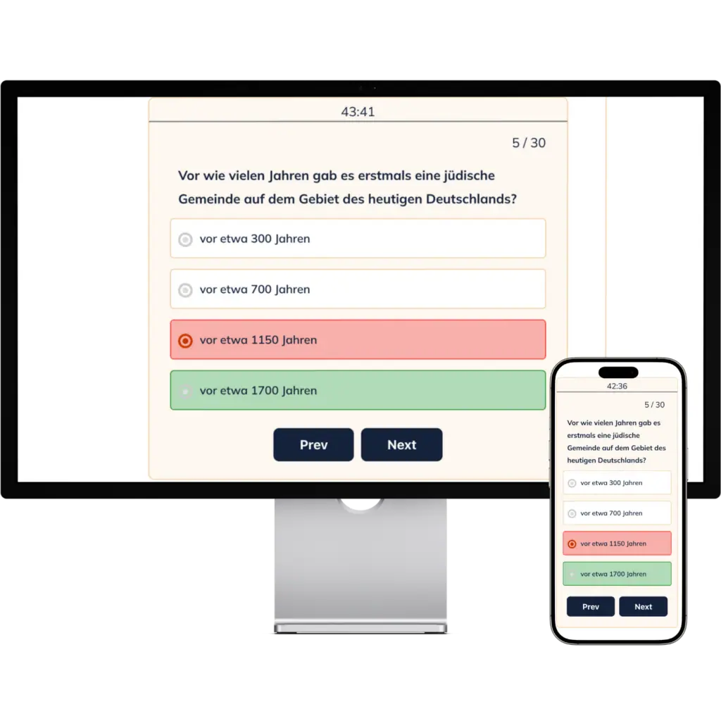 german naturalization mock tests