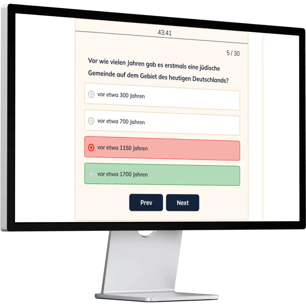 german naturalization mock tests