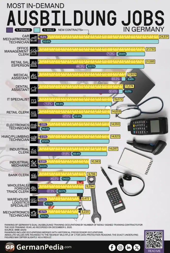 Most In-Demand Ausbildung Jobs in Germany